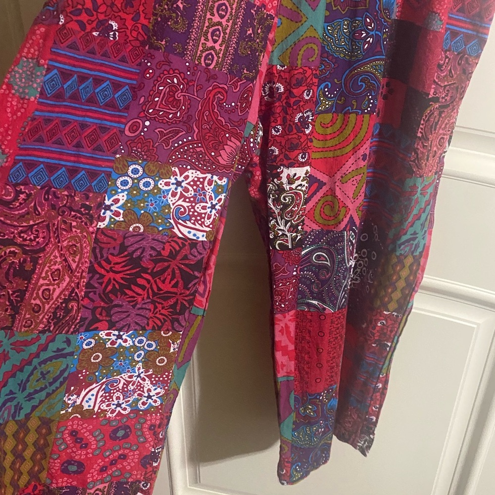 Colorful Patchwork Romper Coverall Style - image 2